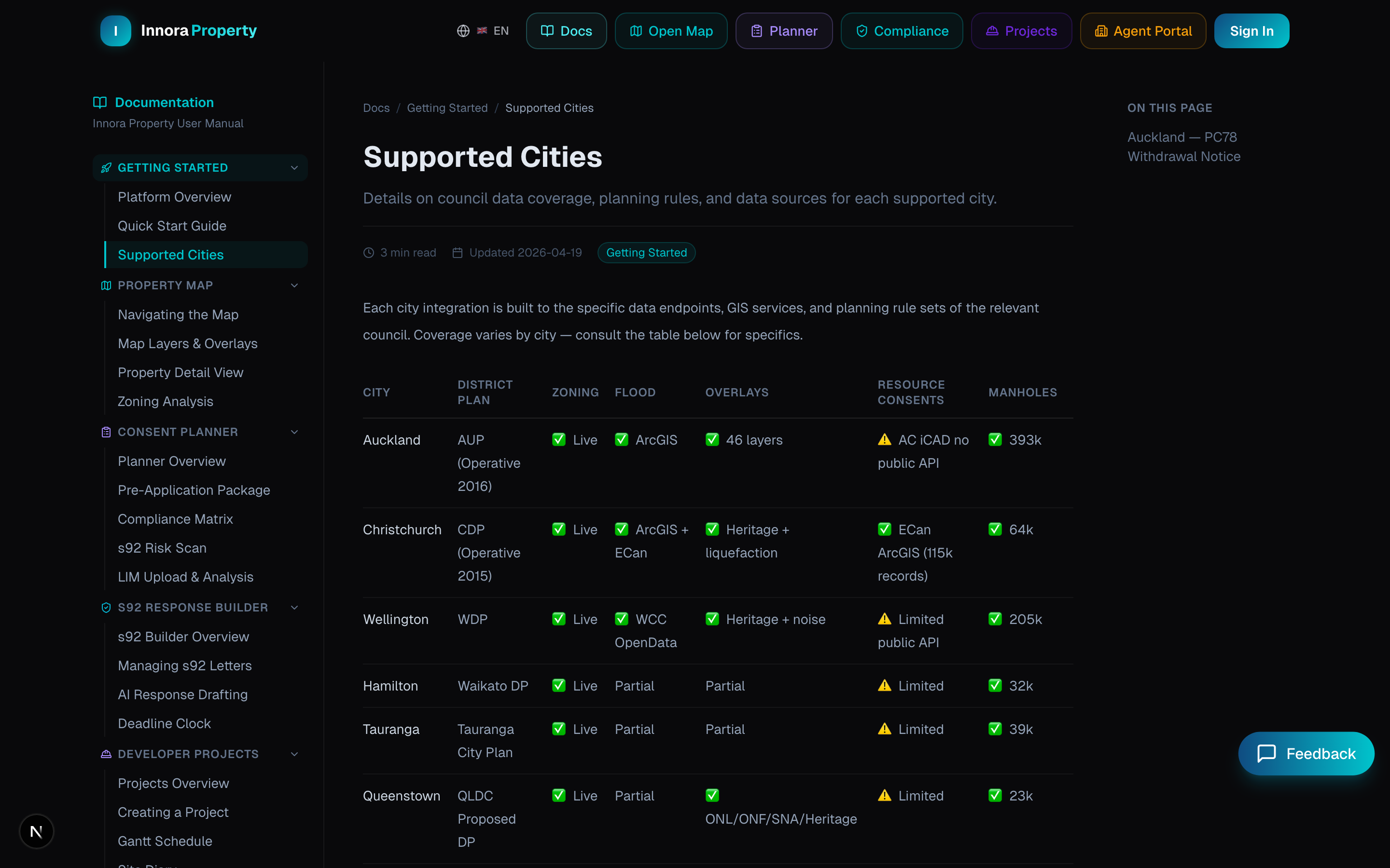 Map view with search bar